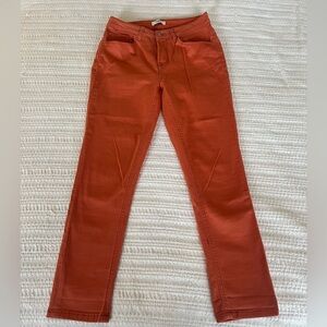 Kensie coral/burnt orange jeans